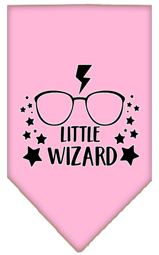 Little Wizard Screen Print Bandana Light Pink Large